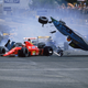 Illustration for article titled High Resolution Images Show One Of Formula 1s Most Dramatic (And Non-Lethal) Historic Crashes